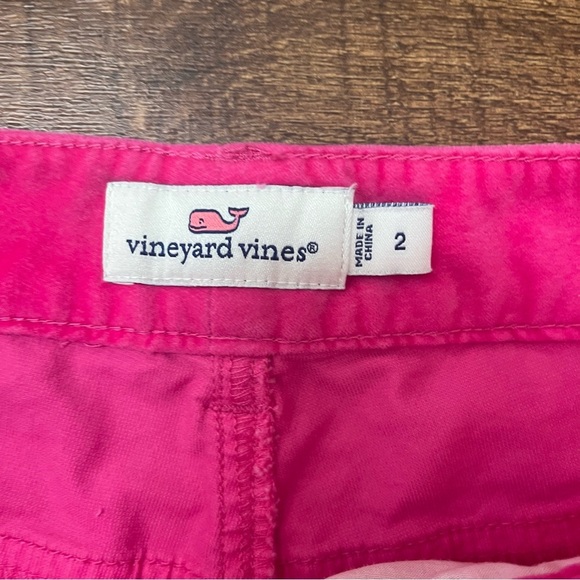 Vineyard vines women magenta pink corduroy pants Sz 2 pockets button zip - Picture 6 of 6